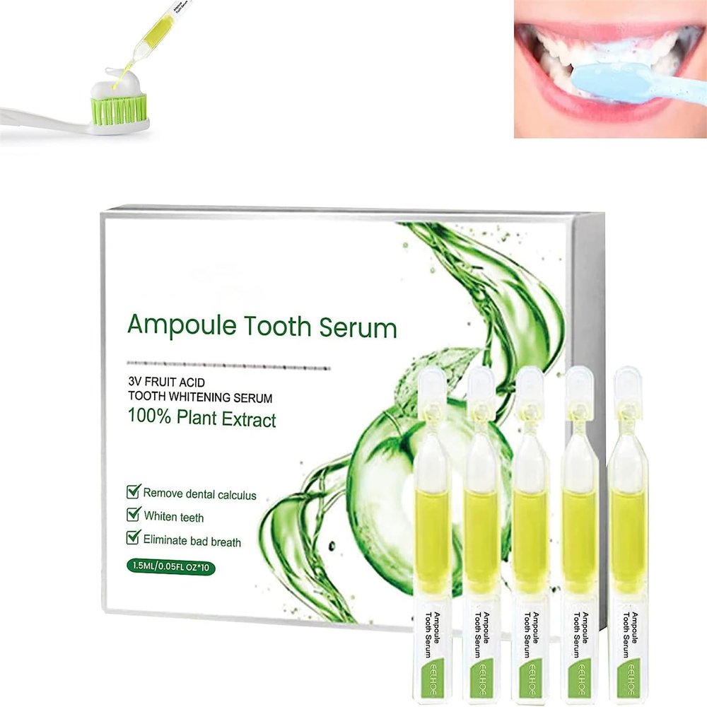 3v Fruit Acid Teeth Essence Ampoule Essence Toothpaste Ampoule Oral Restorative Toothpaste Tartar Removal Ampoule for Travel Easy to Carry