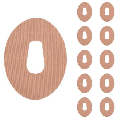 10 Tablets Latex Free Adhesive Patches Sensor Patches Sensor Covers Glucose Monitor Protector Long Lasting Without Hole