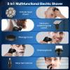 Jalann Head Shavers for Bald Men, 9D Skull Shaver for Men, 6 in 1 Men's Head Shavers, Wet & Dry Electric Razor Hair Trimmer with LED Display, Rechargeable Grooming Kit with Beard Clippers Nose Trimmer view 3