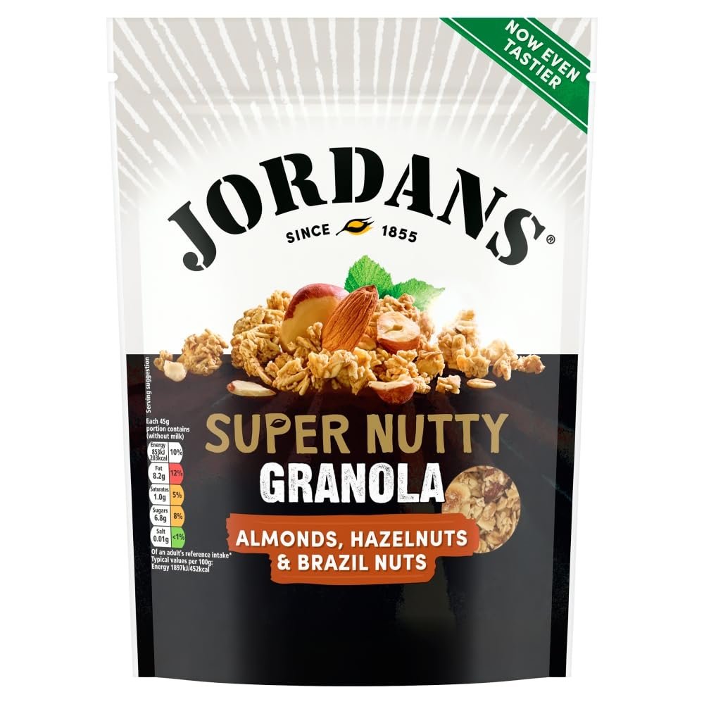 Jordans Granola Super Nutty, Breakfast Cereal, High Fibre, 500 g