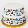 Orange Trading Dartmouth LTD A4 Edible Decor Icing Sheet GYM Border Edible Cake Topper Decoration view 1