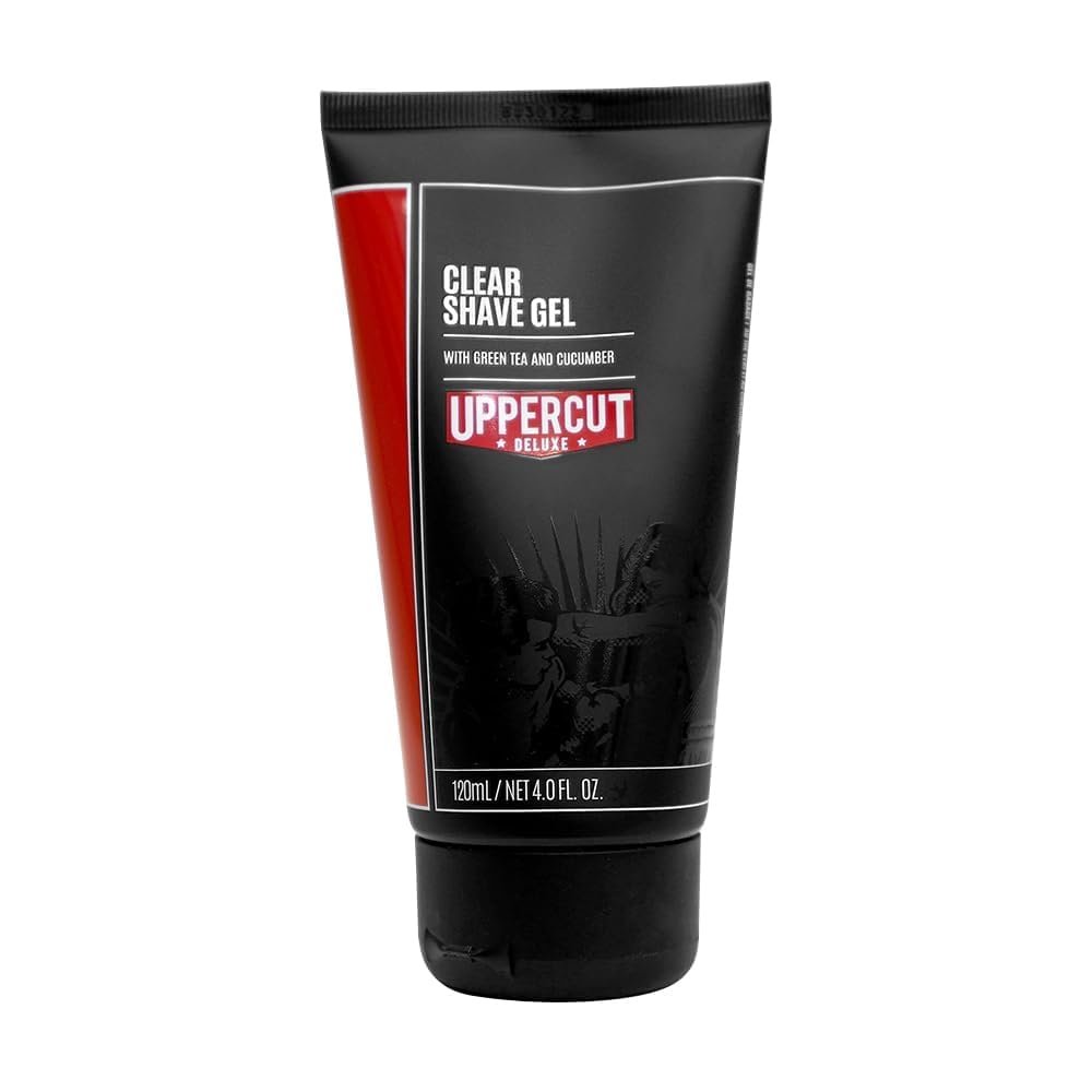 Uppercut Deluxe Clear Shave Gel, Cools and Soothes Skin for a Precise Shave, Lightweight and Hydrating Formula, Ideal for Normal and Oily Skin 240ml
