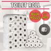 Pack of 12- Toilet Rolls, 2 Ply White Toilet Paper, Quilted Toilet Roll Packs, 34GSM Toilet Paper Soft Tissue Roll Skin Cleaning Towels, Wiping Napkin Roll, Bulk Buy (220 Sheets/Toilet Rolls) view 3