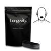 Longevity Sleep Tape - 30 Strips (Black) - Dermatologically Tested Mouth Tape for Sleeping, Women and Men - Supports Nasal Breathing and Reduces Snoring - 95% Cotton, Rayon-Free Mouthtape view 1