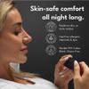Longevity Sleep Tape - 30 Strips (Black) - Dermatologically Tested Mouth Tape for Sleeping, Women and Men - Supports Nasal Breathing and Reduces Snoring - 95% Cotton, Rayon-Free Mouthtape view 3