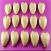 15 x edible 3D 30mm hearts, icing toppers, cake cupcakes decorations T059 (Pearl Ivory) view 1