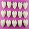 15 x edible 3D 30mm hearts, icing toppers, cake cupcakes decorations T059 (White) view 2