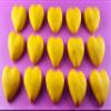 15 x edible 3D 30mm hearts, icing toppers, cake cupcakes decorations T059 (Honey Gold) view 1