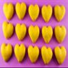 15 x edible 3D 30mm hearts, icing toppers, cake cupcakes decorations T059 (Honey Gold) view 2