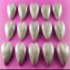 15 x edible 3D 30mm hearts, icing toppers, cake cupcakes decorations T059 (Silver Sparkle) view 1