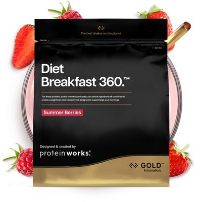 Protein Works | Diet Breakfast 360 - Gold, Summer Berries, 18 Servings, 1kg