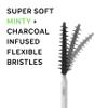 Grin Charcoal Infused Softstx, Gentle Dental Picks, 90 Count, Soft Flexible Bristles, Textured Plaque Removing Toothpick, Minty Flavor, for Between Teeth, Refillable Hygienic Case view 3