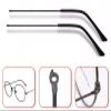 1 Pair Metal Frame Replacement Temple Arm for Eyewear Eyeglasses Frame Arms, Black view 3