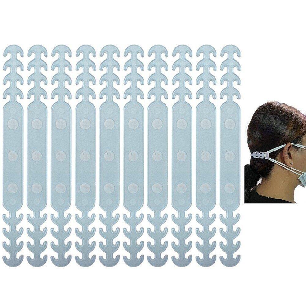 Sanfly Anti-tightening Mask 10pcs/set Strap Extender Mask Holder Hook Ear Strap Adjustable Mask Non-slip Relieve Pressure and Pain