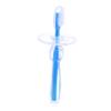 LALAFINA Toddler Silicone Toothbrush Baby Tooth Brush Safety Guard Dual Sided for Teeth and Fur Food Grade Oral Massage Training Tool Cap view 1