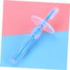 LALAFINA Toddler Silicone Toothbrush Baby Tooth Brush Safety Guard Dual Sided for Teeth and Fur Food Grade Oral Massage Training Tool Cap view 3