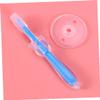 LALAFINA Toddler Silicone Toothbrush Baby Tooth Brush Safety Guard Dual Sided for Teeth and Fur Food Grade Oral Massage Training Tool Cap view 4