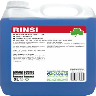 Clover Rinsi Machine Rinse Additive (451) 5 Ltr