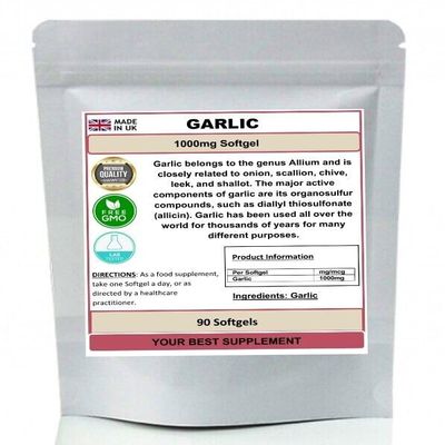 Garlic 1000mg Softgel (High Strength) Odourless 120