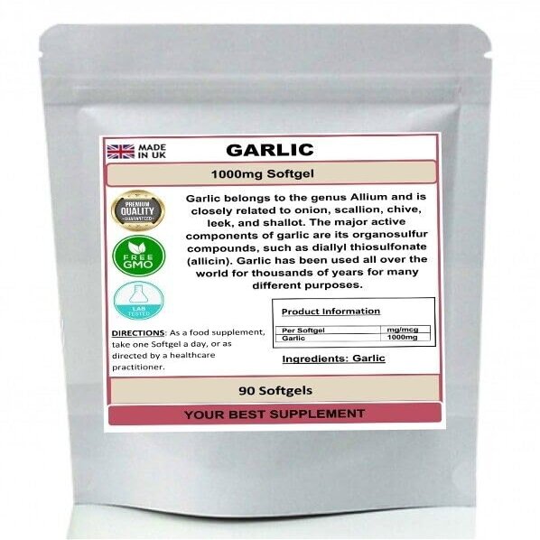 Garlic 1000mg Softgel (High Strength) Odourless 120