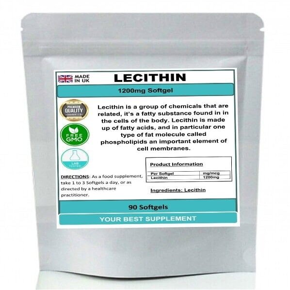 Lecithin Softgel Capsules 1200mg (Premium Quality) 60