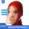 Buffny Halloween Hood face Masker,Sexy Natural Latex Head Cover Mask for Party Nightclub Prom Cosplay Fetish,Elastic,with Transparent Face and Ventilation Holes-Black||XXL view 2