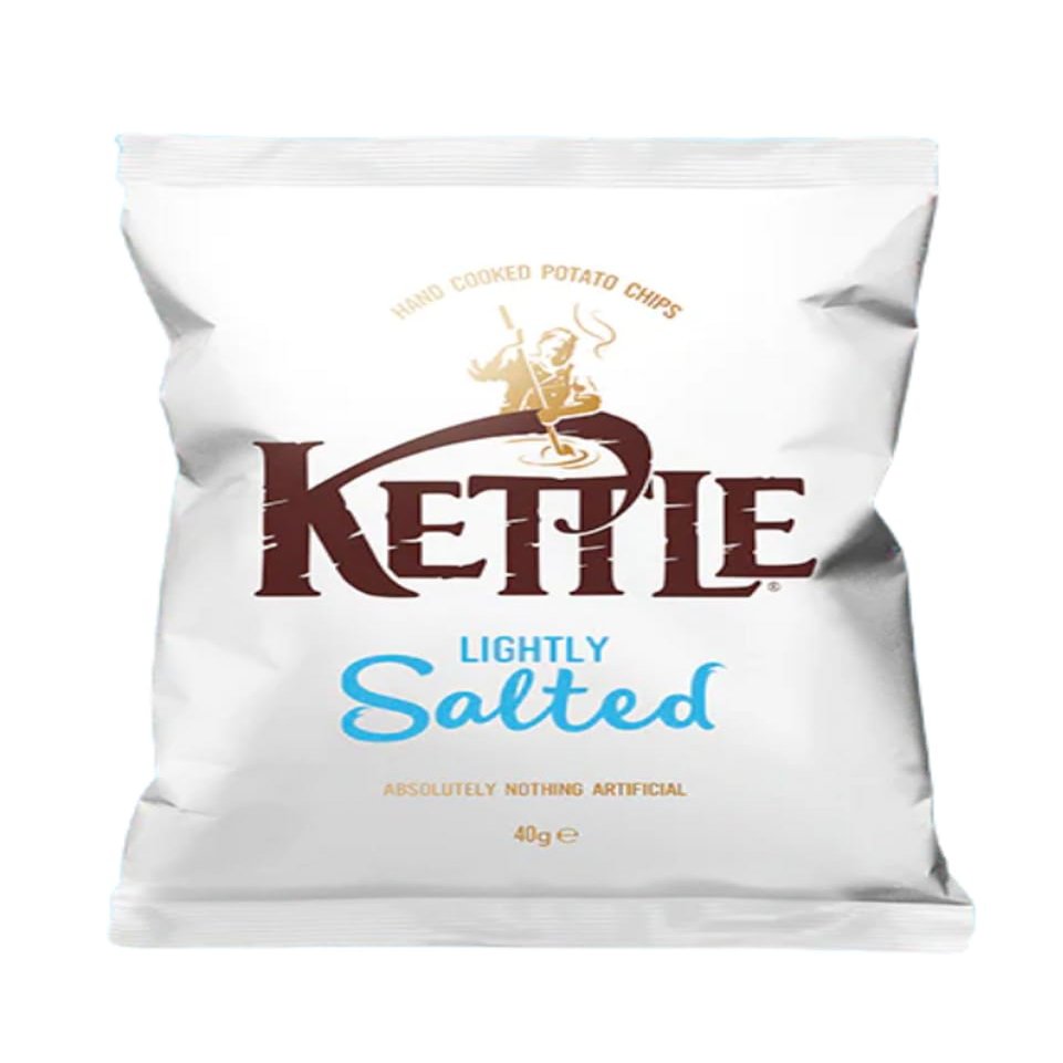 Kettle Potato Crisps 18x40g Full Box (Lightly Salted)
