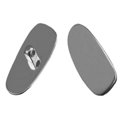 1 Pair Eyeglass Metal Screw-in Nose Pads, Glasses Replacement Nosepad Repair Nose Pads, Silver