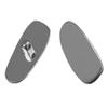 1 Pair Eyeglass Metal Screw-in Nose Pads, Glasses Replacement Nosepad Repair Nose Pads, Silver view 1