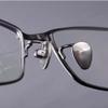 1 Pair Eyeglass Metal Screw-in Nose Pads, Glasses Replacement Nosepad Repair Nose Pads, Silver view 2