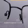 1 Pair Eyeglass Metal Screw-in Nose Pads, Glasses Replacement Nosepad Repair Nose Pads, Silver view 3