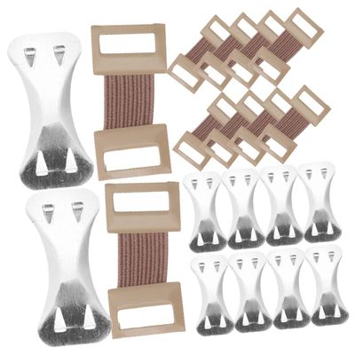 SEWOART Aluminum Buckle Bandage for Elastic Fixing Clips Practical Wrapping Supplies for Injury Tape and Gauze Stretch Wrap Clips for Secure Bandage Closure