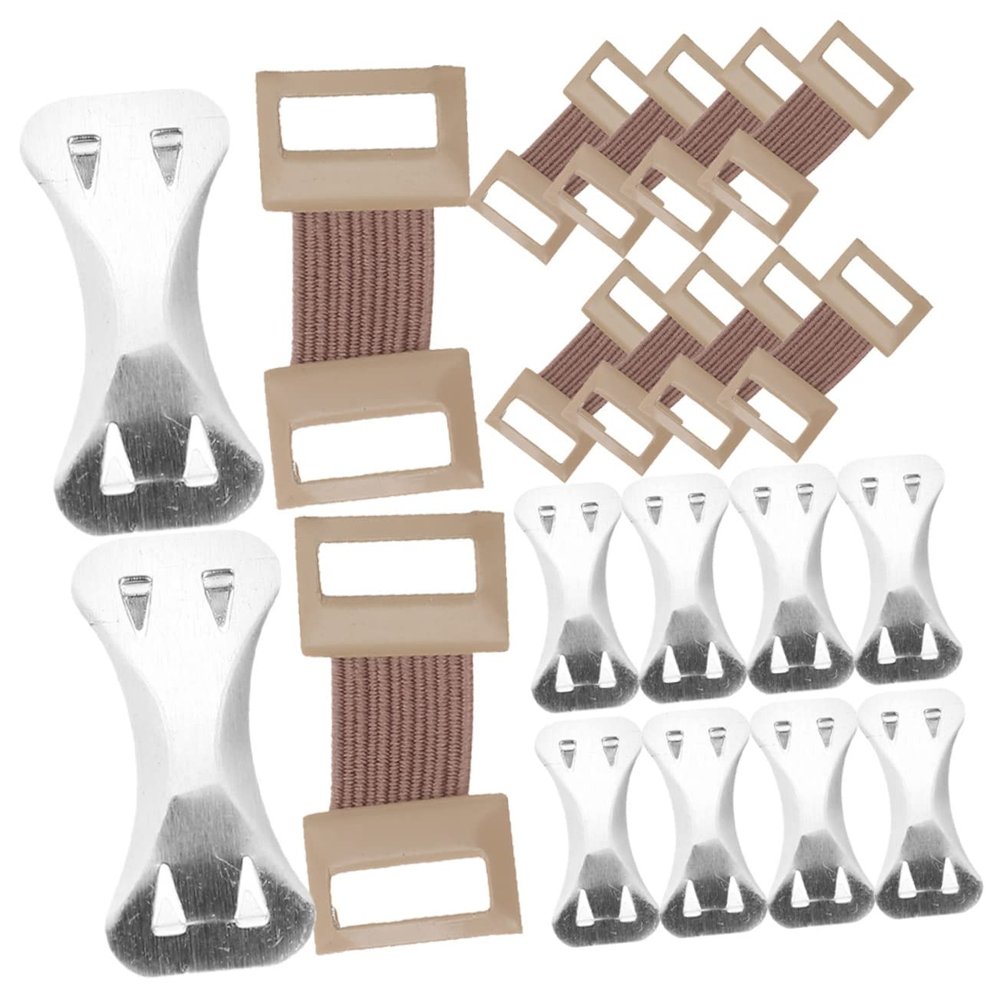 SEWOART Aluminum Buckle Bandage for Elastic Fixing Clips Practical Wrapping Supplies for Injury Tape and Gauze Stretch Wrap Clips for Secure Bandage Closure