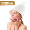 Gogogmee 1set Sauna Set Felt Sauna Hat Glove Pad Lightweight for Hair for Women and Family view 3