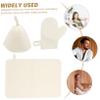 Gogogmee 1set Sauna Set Felt Sauna Hat Glove Pad Lightweight for Hair for Women and Family view 4