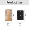 2 Mahogany Beard Combs, With A 10 * 10cm Black Leather Storage Bag, Reversible, Anti-static, Suitable For Hair And Beard view 2