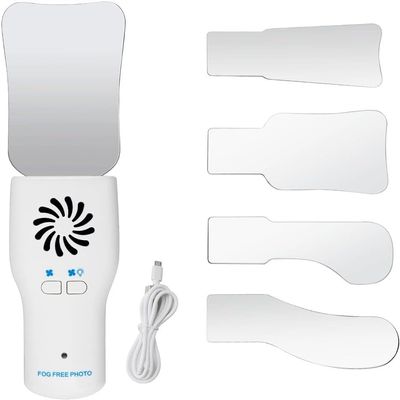 Calla Scorpio Dental Fog Free Photography Mirror Automatic Electric Dental Occlusal Mirror Defogging Reflector Stainless Steel Reflectors with LED Light