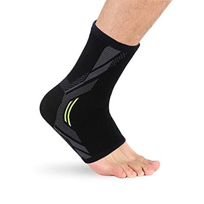Ankle SupportAnkle Brace Wrap Strap 2 PCS Ankle Brace Compression Support Sleeve Elastic Breathable For Injury Recovery Joint Pain Basket Femme Foot Sports Socks Breathable ( Color : 2 Piece , Size :