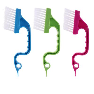 3Pcs Window Track Cleaning Brush,Window Track Cleaner,Hand-held Groove Gap Cleaning Tools Door Track Kitchen Cleaning Brushes Set