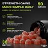 Fraction One Creatine Monohydrate 90 Gummies - 5000mg with BCAA's per Serving, Muscle Recovery, Pre-Workout Support, Gym Supplement for Men/Women - 30 Days Supply - UK 3rd Party Tested, Lab Verified view 3
