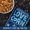 LOVE CORN Sea Salt Crunchy Corn Snack | Bulk Pack 100 x 20g Bags | Kosher, Vegan, Gluten-Free | Simple Ingredients, Low Calories, Low Sugar | Graze Alternative for Crisps, Mixed Nuts & Popcorn | UK view 3