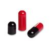 DR T&T size0 Size 0 Gelatine Gelatin Capsule red Black Separated (1000) view 1