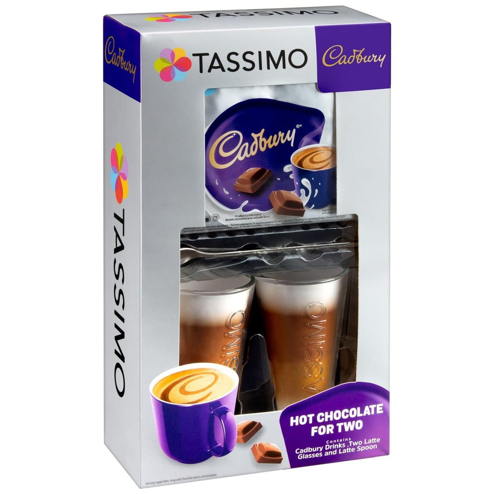 Hot Chocolate For Two Set - Indulge in Cozy Bliss with Rich Flavors and Elegant Mugs - Perfect for Sharing - A Great-Looking Gift For the Coffee Lover In Your Life - Serving Tray or Stand
