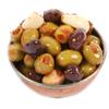 Dorri - Marinated Mixed Olives Chilli Harissa 1.5kg | Premium Green and Black Olives, Greek Olives, Pickled Garlic, Healthy Party Snack (Available from 250g to 3kg)