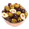 Dorri - Marinated Mixed Olives Chilli and Garlic 1.5kg | Premium Green and Black Olives, Greek Olives, Pickled Garlic, Healthy Party Snack (Available from 250g to 3kg) view 1