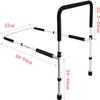 NOLLAM Medical Bed Rail for Seniors Medical Adjustable Bed Assist Rail Handle Fall Prevention Bedside Safety Handrail Standing Assist Grab Bar for Elderly Adults Handicap Mobility Assistant Bar view 2