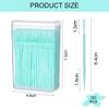 200 PCS Interdental Brush,Silicone Interdental Brushes Dental Toothpicks,Silicone Dental Brushes,Silicone Floss Sticks Dental,Teeth Floss Sticks,Soft Gum Interdental Brush Toothpick Cleaning Tool view 2