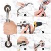 15.7 inch Shower Grab Rail, Happybase 2 Pack 40cm Stainless Steel Bathroom Grab Bar, Shower Handle, Bath Handle Elderly for Bathtub,Toilet,Kitchen,Stairway Handrail,Come with Mounted Screws and Hooks view 4