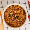   Chinese scallion oil mixed noodles 120g/barrel, delicious noodles food, instant buckwheat noodle, sauce mixed noodles, instant breakfast noodles, spicy snacks (6 barrels) view 2