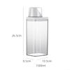 1500ml Laundry Detergent Dispenser, Reusable Washing Up Powder Container Soap Detergents Storage Box with Measuring Cup for Scent Booster Beads/Small Solid Grain view 2